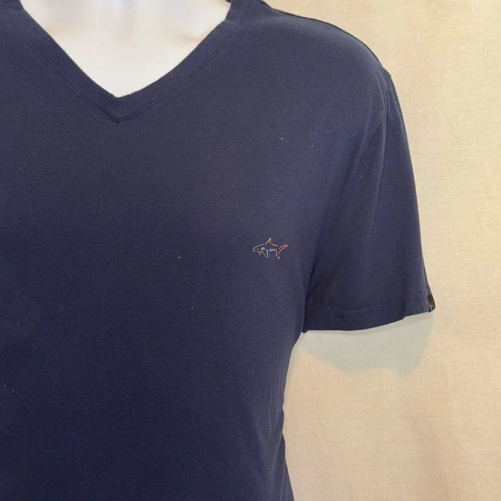 H-3 Men’s Greg‎ Norman Blue Pullover Short Sleeve Tee Shirt Size XL